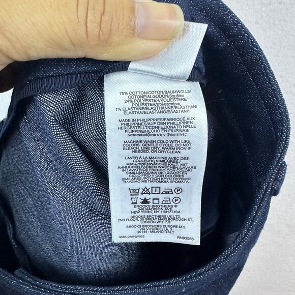 Brooks Brothers Button Denim Chambray Skirts Size 6 Casual Preppy Pinup Classy - Picture 12 of 12